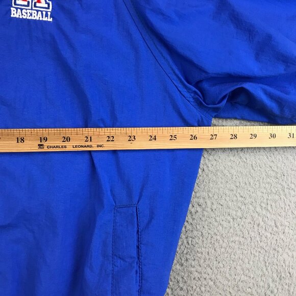 Vntage A baseball V neck windbreaker jacket size XXL - Picture 9 of 10